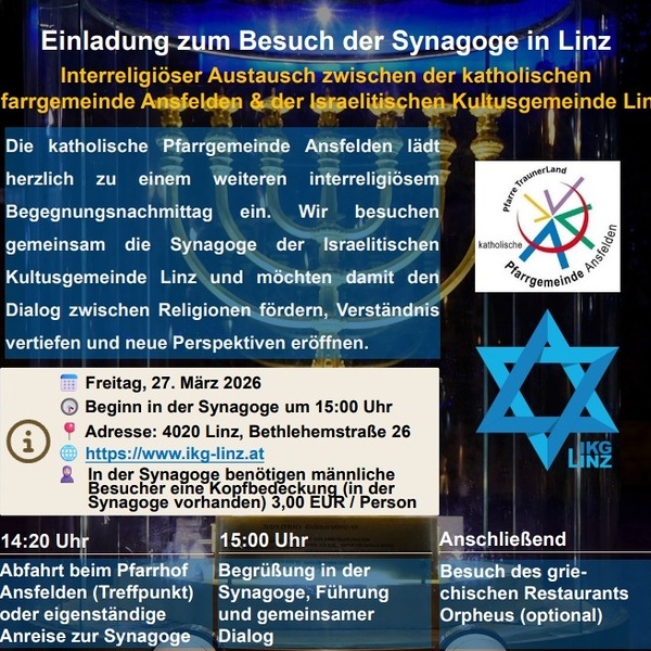 Besuch Synagoge Linz