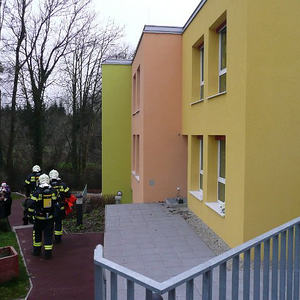 Feuerwehrübung im Kindergarten
