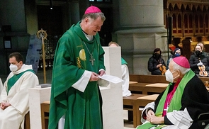 Bischof Manfred Scheuer dankte Bischof em. Aichern für 40 Jahre segensreiches Wirken in der Diözese Linz und darüber hinaus. 