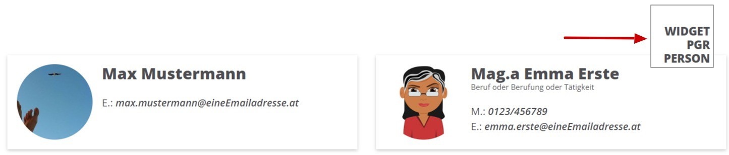 Widget Überschrift Screenshot / © Websupport/Diözese Linz Widget Überschrift Screenshot