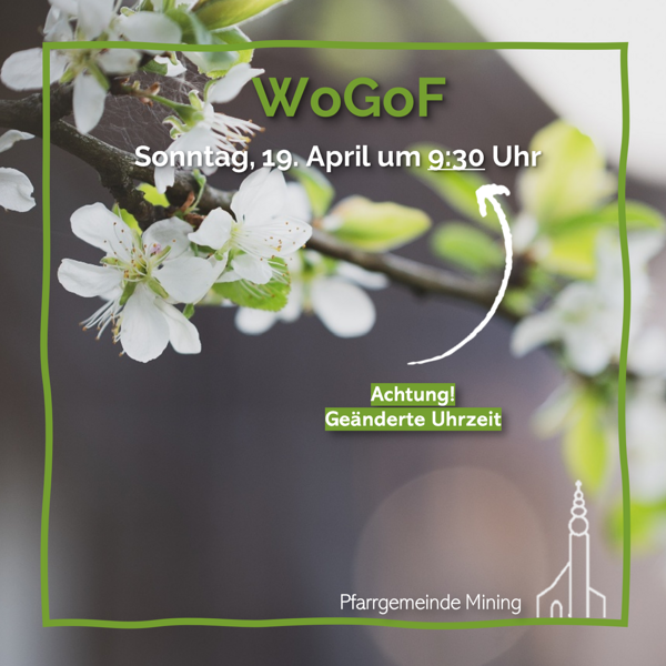 Geänderte Beginnzeit am 19. April