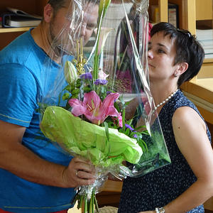 ... für die Absolventin Christine.