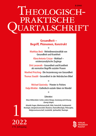 Cover Theologisch-praktische Quartalschrift 1/2022