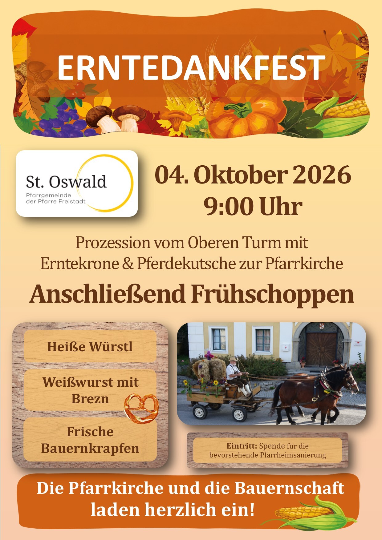 Erntedank-Plakat