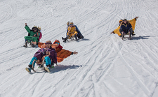 Sternsinger aus Kirchdorf an der Krems und Bad Ischl in Hinterstoder auf der Höss beim Fotoshooting für Drei Königs Aktion 2018Foto: Jack Haijes
