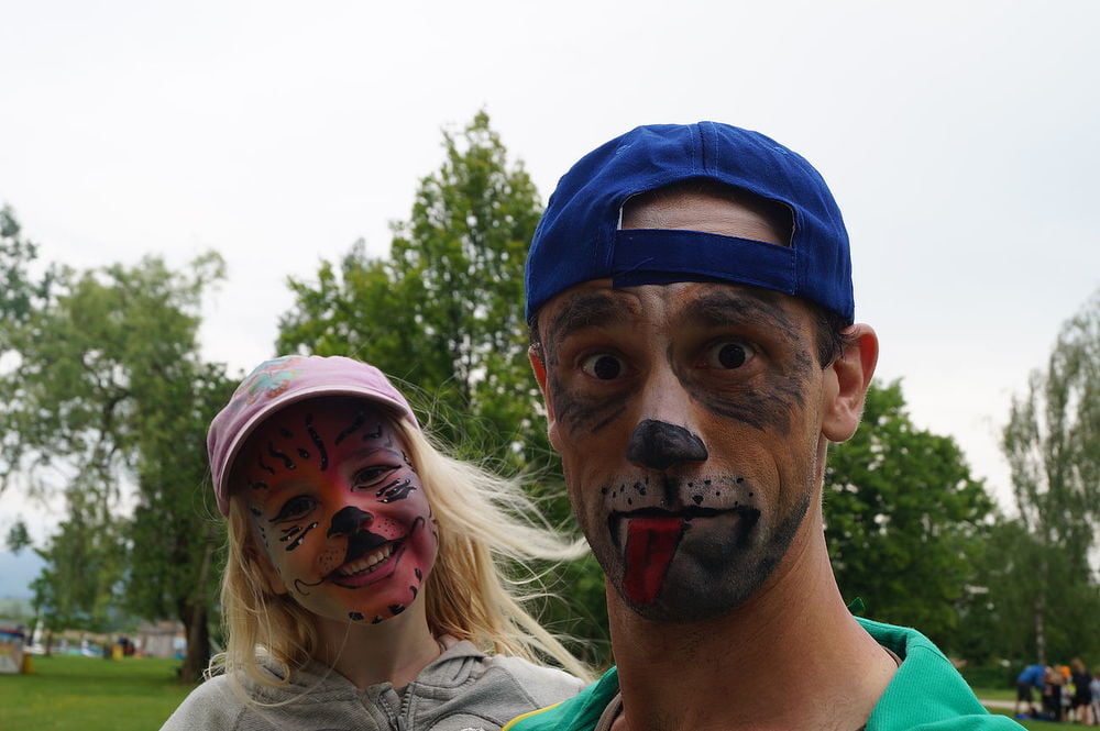 Väterfestival 2018 / © kmb Gesichtsbemalung Tiere