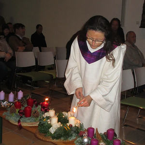 Adventkranzsegnung, Adventmarkt