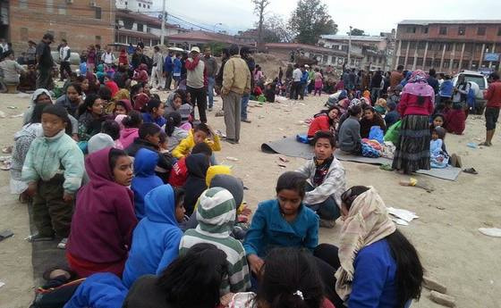Ins Freie geflüchtet: Kinder ehemaliger Prostituierter aus dem kfb-Partnerprojekt Raksha Nepal in Kathmandu