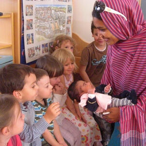 Kindergarten im April