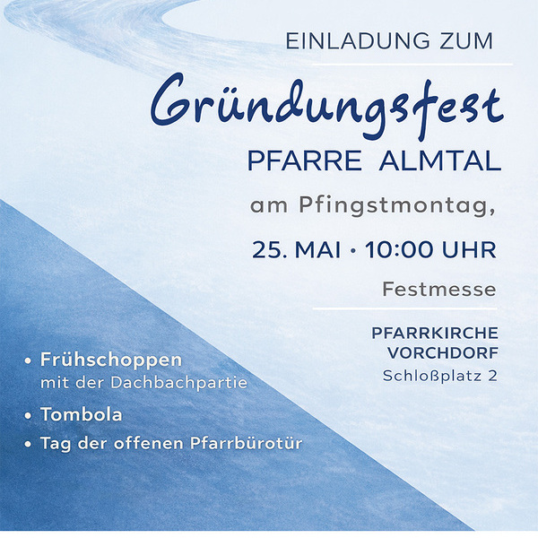 Einladung Pfarrgründungsfest 2026