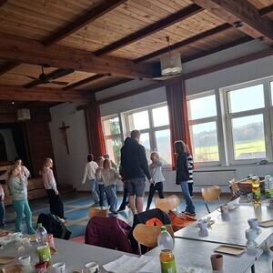 Spiele im Pfarrheim.