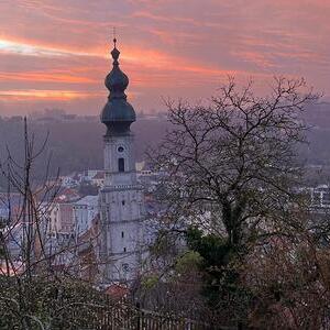 Burghausen im Morgengrauen