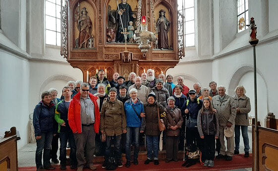 Wallfahrergruppe der Blindenpastoral der Diözese Linz