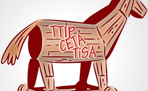 TTIP, CETA, TiSA Pferd