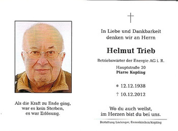 Helmut Trieb / © Pfarrgemeinde Kopfing Helmut Trieb