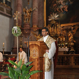 Abschied des Pfarrer P. Brian