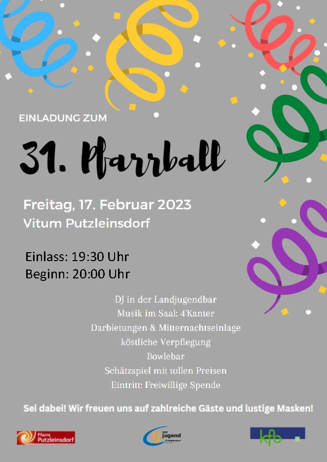 Flyer Pfarrball