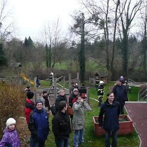 Feuerwehrübung im Kindergarten