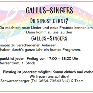 Singschar der Gallus-Singers