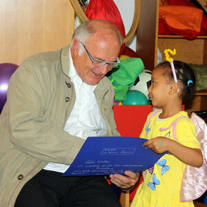 Abschied von Pfr. Wimmer im Kindergarten