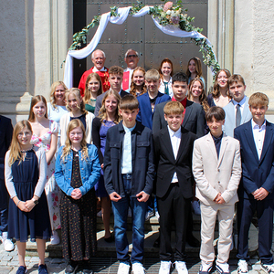 Gruppenfoto aller Firmlinge