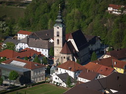 Pfarrkirche Ternberg von oben 