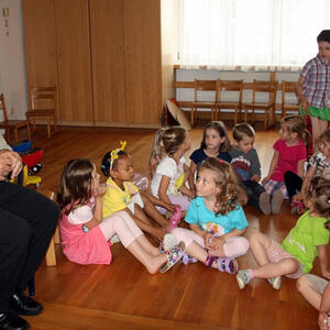 Abschied von Pfr. Wimmer im Kindergarten