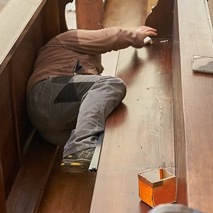 Bankheizung montieren