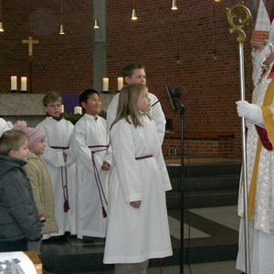 Der Nikolaus in der Pfarre Pfarre Linz-St. Theresia