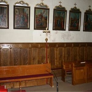 Innenraum  der Kirche vor dem Umbau