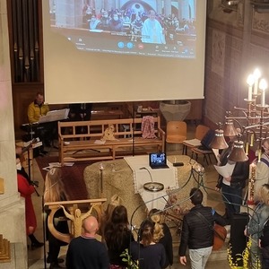 Live-Schaltung zu den Firmlingen in Alkoven