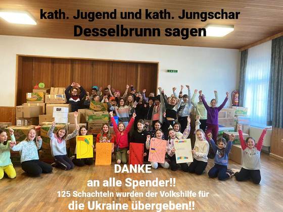 Spendenaktion / KJ Desselbrunn Ukrainehilfe 2022