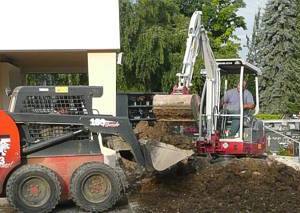 Weiterbau der Grünanlage