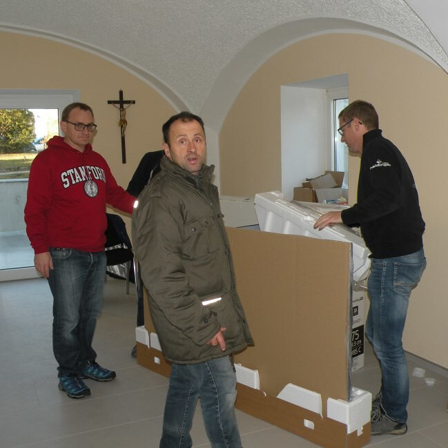                        Fotos vom Übersiedeln am 3.12.2016                                                                                              