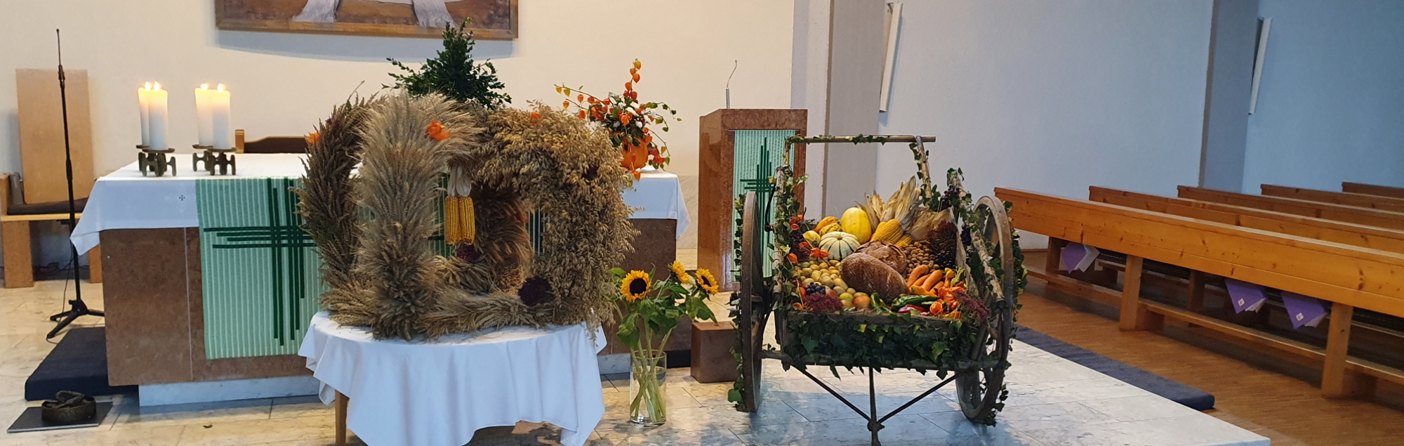 Erntedank - Altar Pfarrkirche Walding