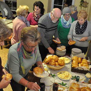 mit Freude wird zugegriffen