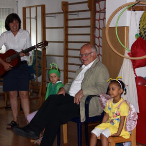 Abschied von Pfr. Wimmer im Kindergarten