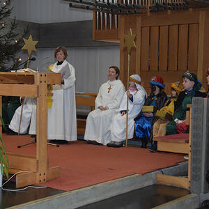 Famiiengottesdienst mit den Sternsingern, 6. Jänner 2017