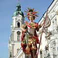 Hl. Florian vor der Westfassade des Stiftes St. Florian     