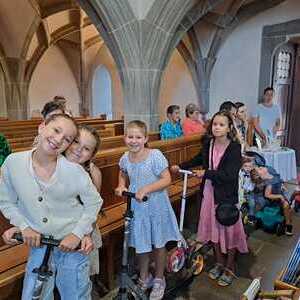 Kinderfahrzeug Segnung