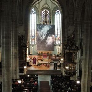 Segnung des Eferdinger Fastentuches