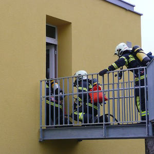 Feuerwehrübung im Kindergarten