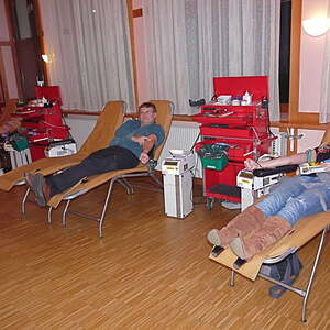 Blutspendeaktion des Roten Kreuzes