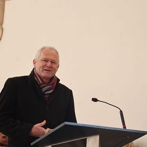 Vizebürgermeister von Ottensheim Gerhard Leibetseder hielt am Ende des Gottesdienstes eine Ansprache.