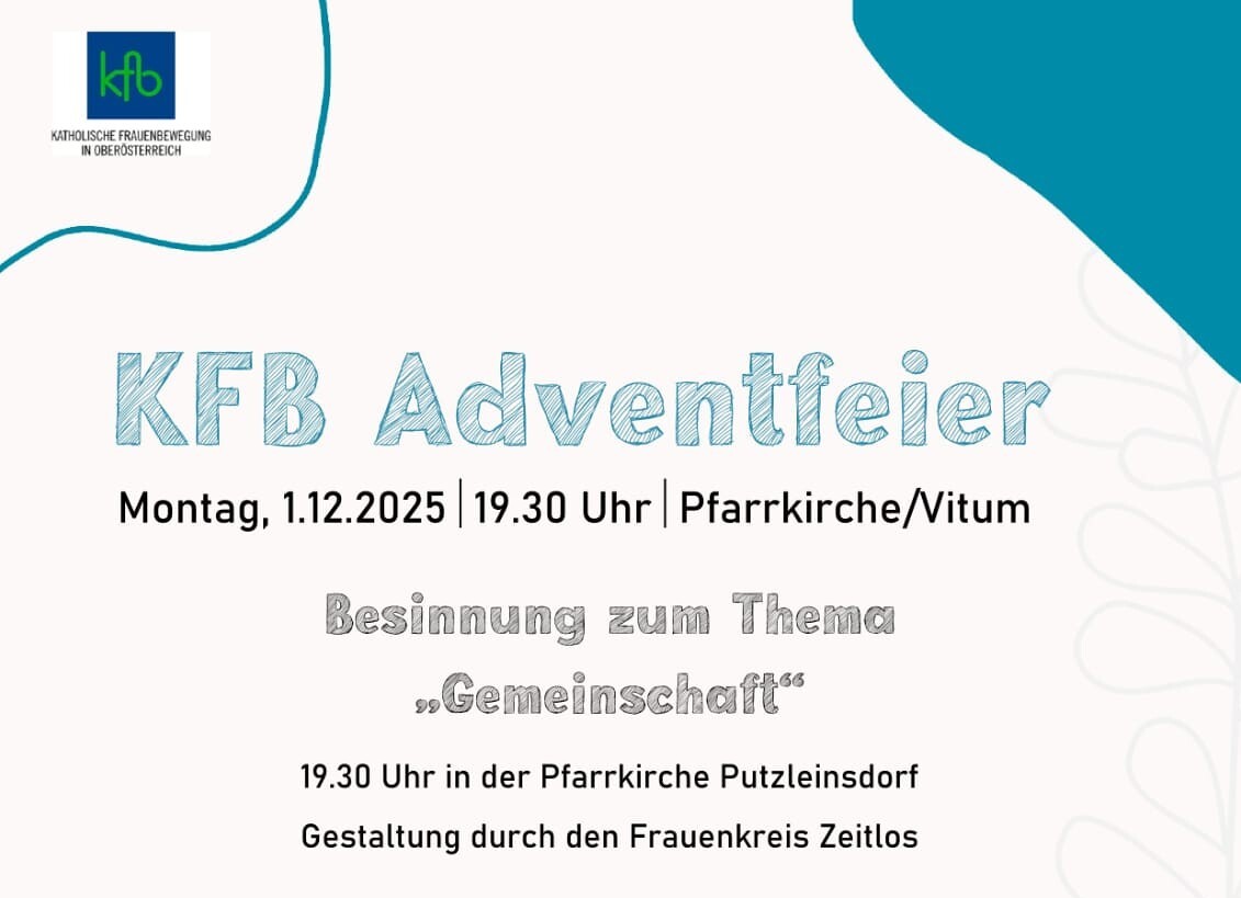 Einladung kfb Adventfeier