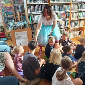 Büchereiclowns Jessi und Konstanze