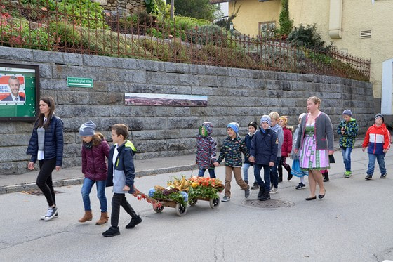 Kindererntedankfeier im Rahmen des Erntedankfestes der Pfarre Kopfing