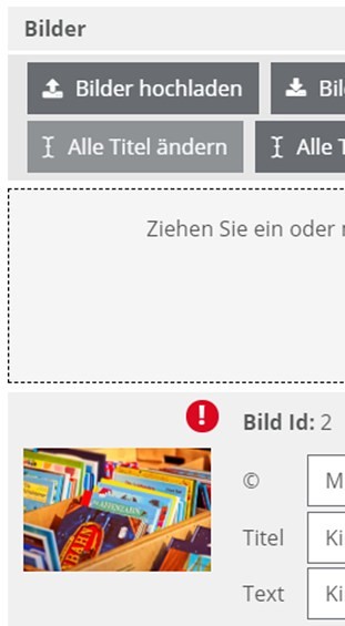 Widget Bild hochladen