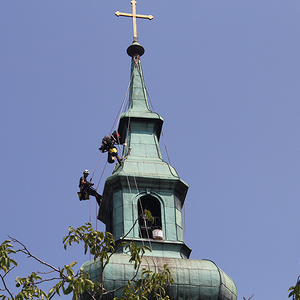 Arbeit in luftiger Höh'