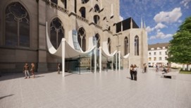 Das neue Infocenter Mariendom als Entwiurf